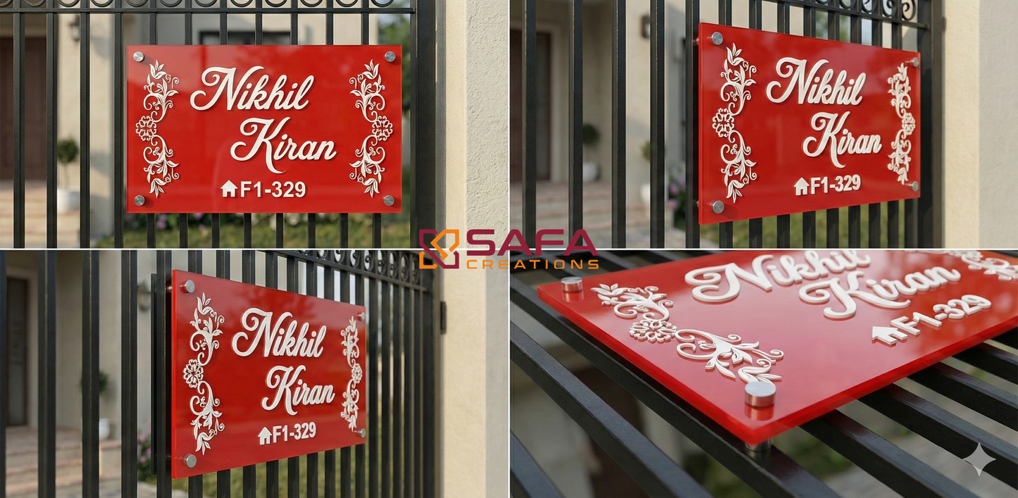 Custome Acrylic Name Plate