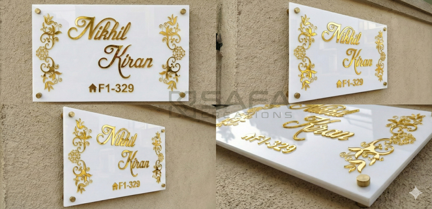 Custome Acrylic Name Plate