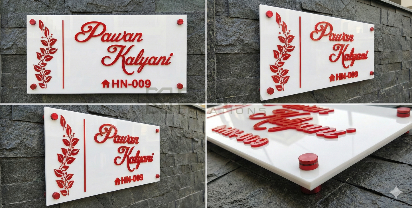 Custome Acrylic Name Plate