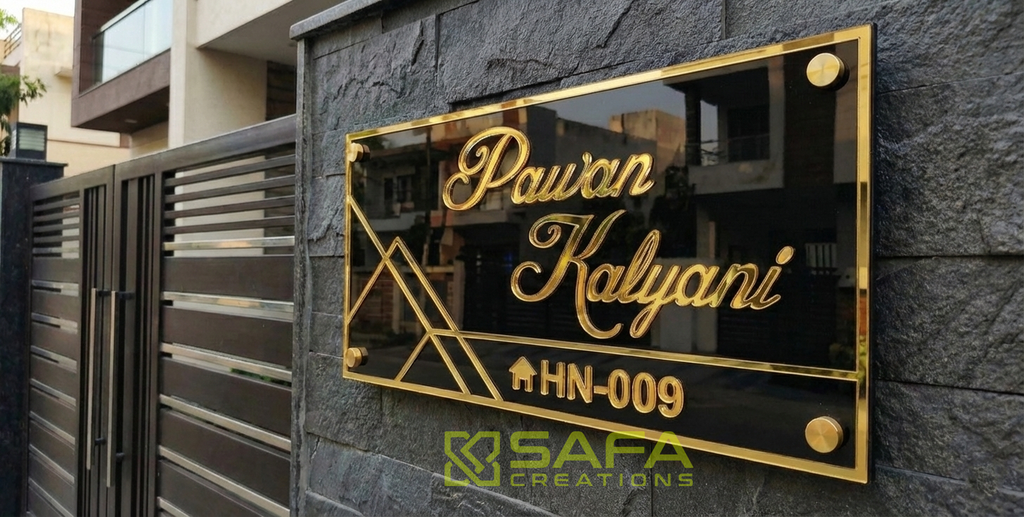 Custome Acrylic Name Plate-B