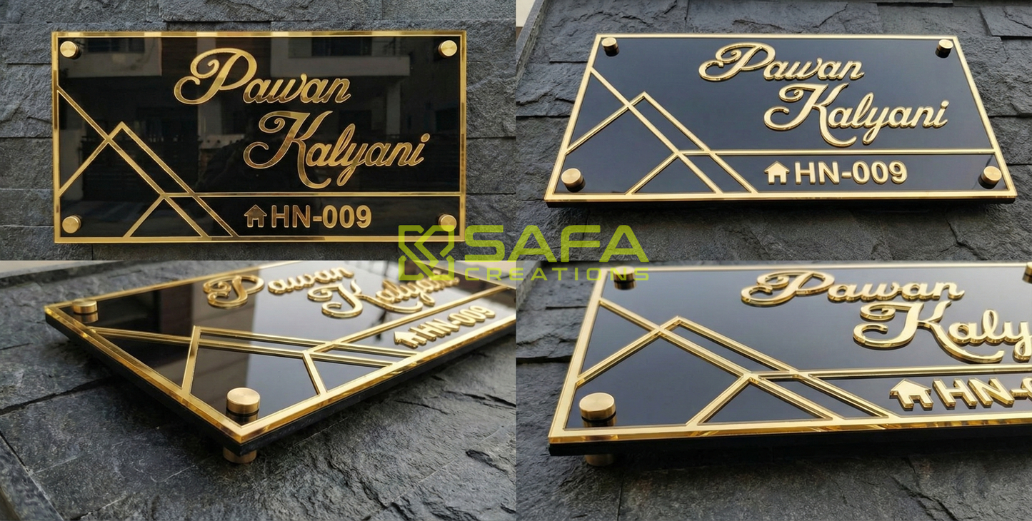 Custome Acrylic Name Plate-B