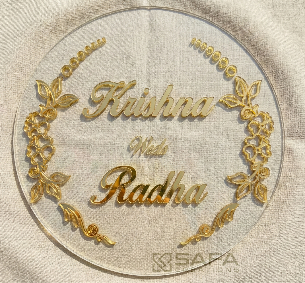 Wedding Backdrop-Round Clear