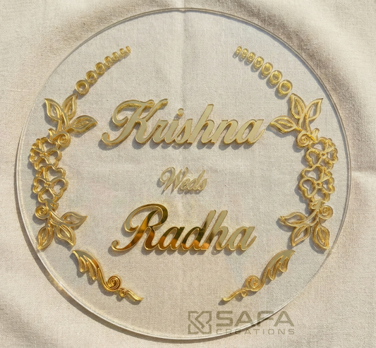 Wedding Backdrop-Round Clear